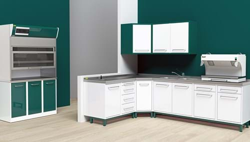 MUEBLES DE YESO PARA LABORATORIO DENTAL